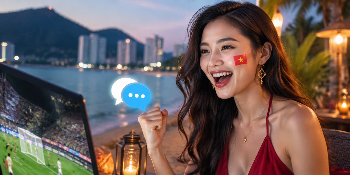 Người chơi thưởng thức cá cược esports bên bờ biển Côn Đảo